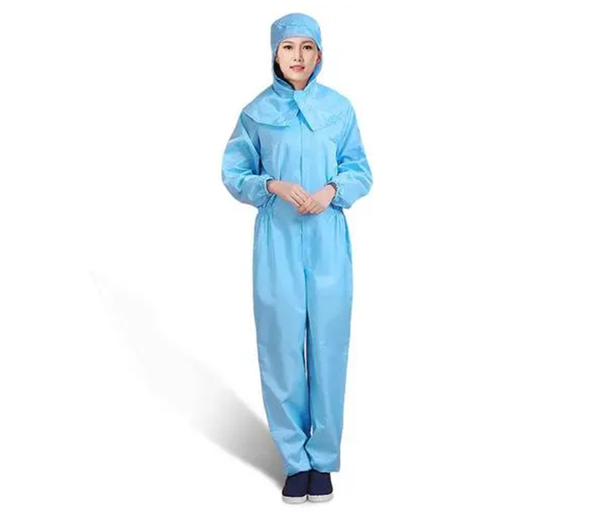 披肩帽連體無(wú)塵服